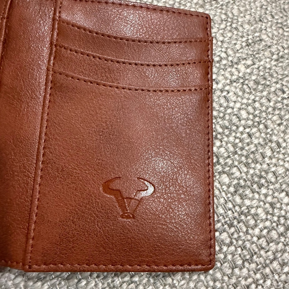 NIB Bulliant Leather Money Clip Card Holder Wallet - Picture 4 of 9